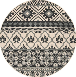 Safavieh Veranda VER097-3413 Beige / Grey Area Rug Round