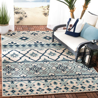 Safavieh Veranda VER097-3934 Turquoise / Blue Area Rug Room Scene