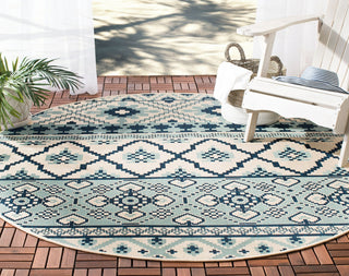 Safavieh Veranda VER097-3934 Turquoise / Blue Area Rug Room Scene