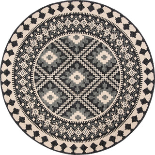 Safavieh Veranda VER099-0451 Ivory / Grey Area Rug Round