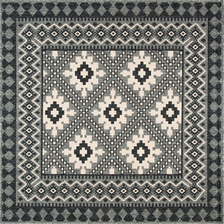 Safavieh Veranda VER099-3435 Ivory / Charcoal Area Rug Square