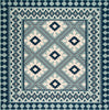 Safavieh Veranda VER099-3934 Ivory / Blue Area Rug Square