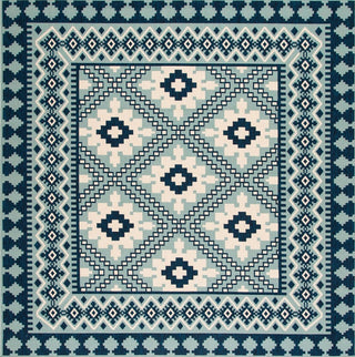 Safavieh Veranda VER099-3934 Ivory / Blue Area Rug Square