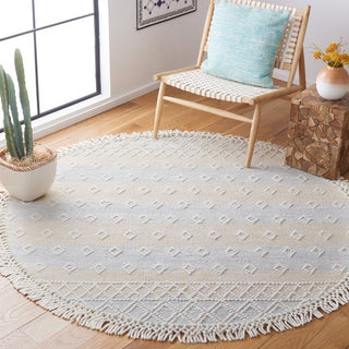 Safavieh Vermont VRM252L Light Blue / Yellow Area Rug Room Scene