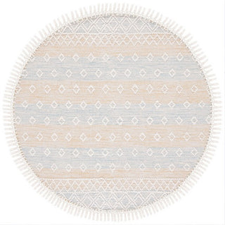 Safavieh Vermont VRM252L Light Blue / Yellow Area Rug Round