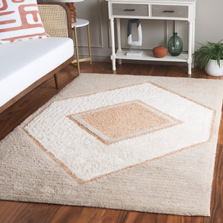 Safavieh Vermont VRM557A Ivory / Brown Area Rug Room Scene