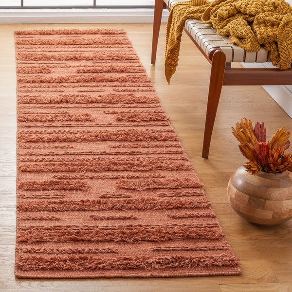 Safavieh Vermont VRM901P Rust / Orange Area Rug Room Scene Feature