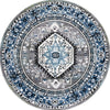 Safavieh Vintage Hamadan VTH264M Blue / Grey Area Rug Round