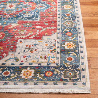 Safavieh Vintage Persian VTP478Q Red / Blue Area Rug Detail