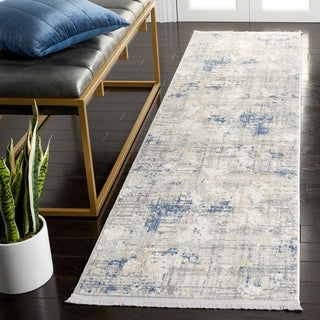 Safavieh Whisper WHS544 Grey / Blue Ivory Area Rug Room Scene Feature