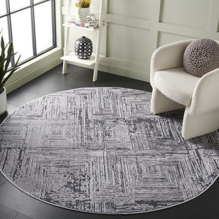 Safavieh Whisper WHS814 Grey / Dark Area Rug Room Scene Feature