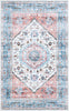 Safavieh Washable Printed Rug WPR322 Turquoise / Red Area