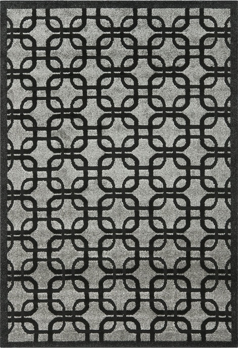 Safavieh York YRK1500 Grey / Black Area Rug