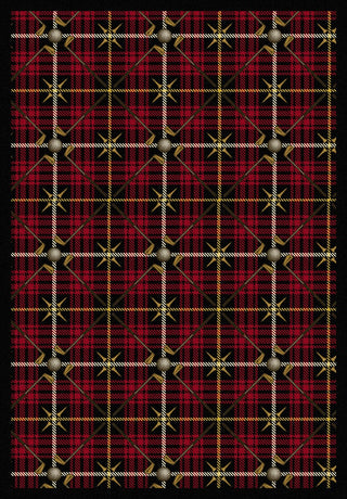 Joy Carpets Games People Play Saint Andrews Lumberjack Red Area Rug