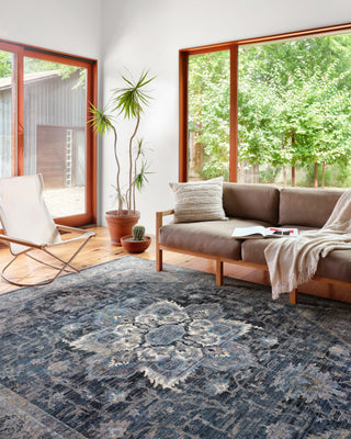 Loloi Samra SAM-01 Denim / Grey Area Rug Lifestyle Image Feature
