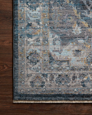 Loloi Samra SAM-01 Denim / Grey Area Rug Corner Image