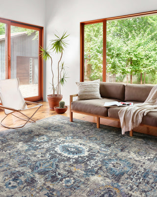 Loloi Samra SAM-02 Grey / Multi Area Rug Lifestyle Image Feature