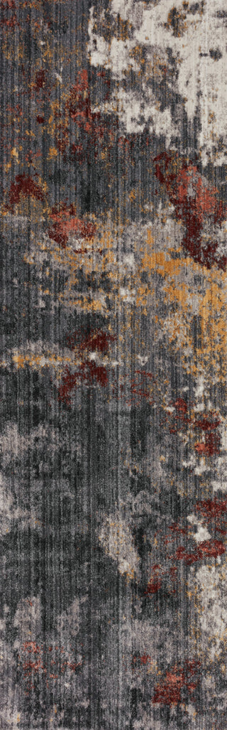 Loloi Samra SAM-03 Dark Grey / Spice Area Rug Runner Image