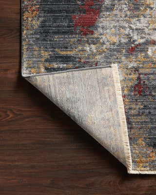 Loloi Samra SAM-03 Dark Grey / Spice Area Rug Backing Image
