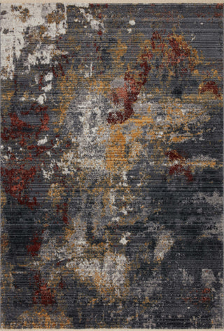 Loloi Samra SAM-03 Dark Grey / Spice Area Rug main image