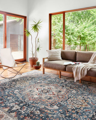 Loloi Samra SAM-04 Slate / Multi Area Rug Lifestyle Image Feature