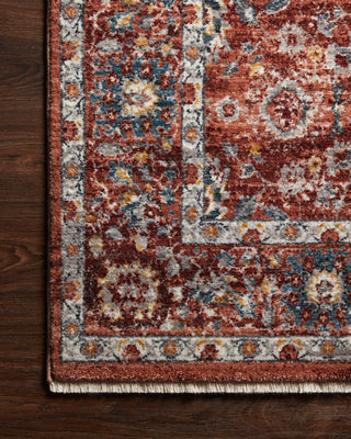 Loloi Samra SAM-07 Brick / Multi Area Rug Corner Image