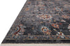 Loloi II Samra SAM-08 Charcoal / Multi Area Rug Corner Image