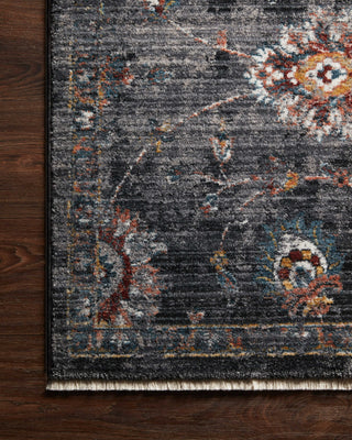 Loloi Samra SAM-08 Charcoal / Multi Area Rug Corner Image