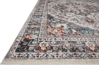 Loloi II Samra SAM-09 Ivory / Denim Area Rug Corner Image