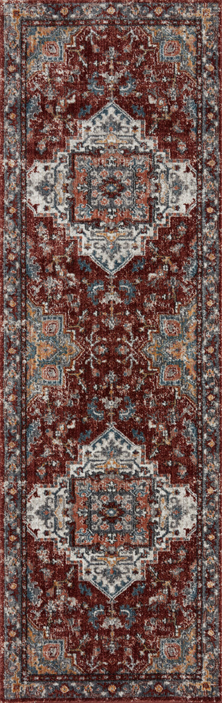 Loloi II Samra SAM-10 Brick / Grey Area Rug Main Image