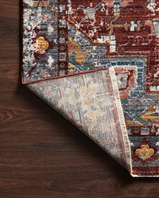 Loloi Samra SAM-10 Brick / Grey Area Rug Backing Image