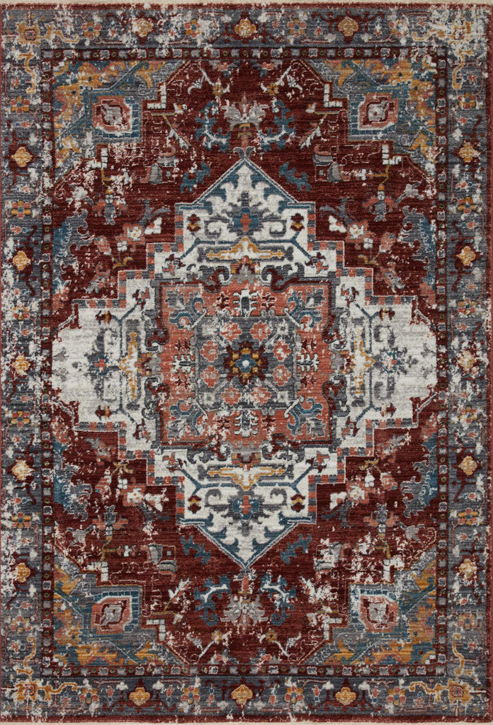 Loloi II Samra SAM-10 Brick / Grey Area Rug main image