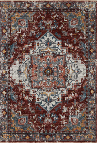 Loloi II Samra SAM-10 Brick / Grey Area Rug main image
