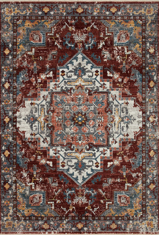 Loloi Samra SAM-10 Brick / Grey Area Rug main image
