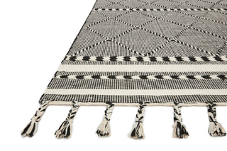 Loloi Sawyer SAW-01 Black Area Rug Corner Image