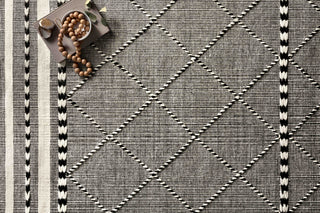 Loloi Sawyer SAW-01 Black Area Rug Lifestyle Image Feature