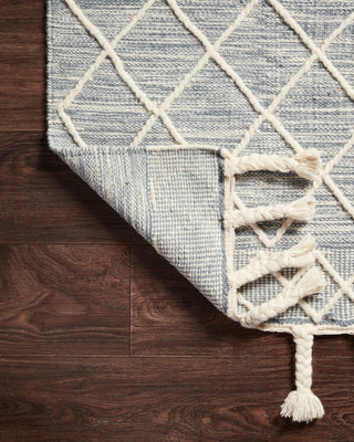Loloi Sawyer SAW-04 Teal Area Rug Backing Image