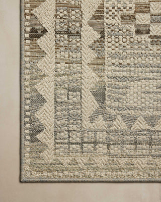 Loloi Saylor SAY-02 Ivory / Granite Area Rug Corner Image