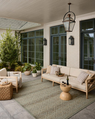 Loloi Saylor SAY-04 Stone / Ivory Area Rug Lifestyle Image Feature
