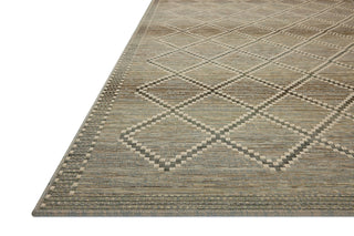 Loloi Saylor SAY-04 Stone / Ivory Area Rug Corner Image