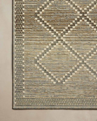 Loloi Saylor SAY-04 Stone / Ivory Area Rug Corner Image