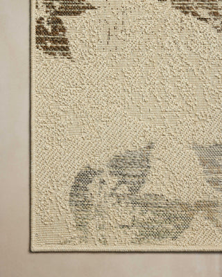 Loloi Saylor SAY-06 Ivory / Bark Area Rug Corner Image