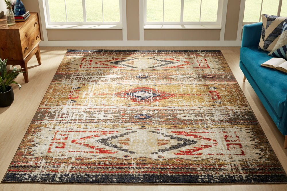 K2 Solstice SC-061 Santa Fe Sands Area Rug Lifestyle Image Feature