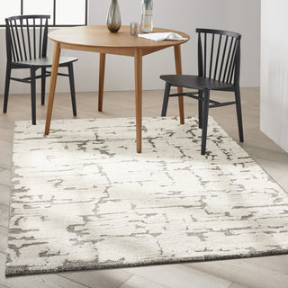 Calvin Klein Ck009 Sculptural SCL01 Grey Area Rug Corner Image