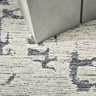 Calvin Klein Ck009 Sculptural SCL01 Blue Area Rug Corner Image