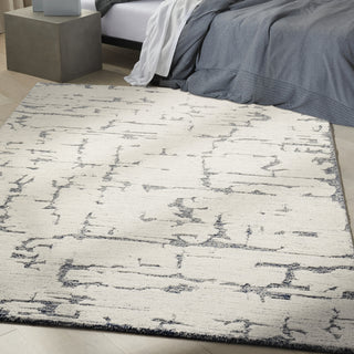 Calvin Klein Ck009 Sculptural SCL01 Blue Area Rug Corner Image