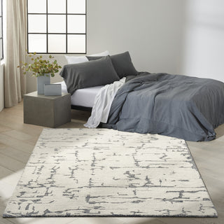 Calvin Klein Ck009 Sculptural SCL01 Blue Area Rug Room Image Feature