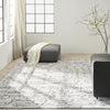 Calvin Klein Ck009 Sculptural SCL01 Blue Area Rug Room Image Feature