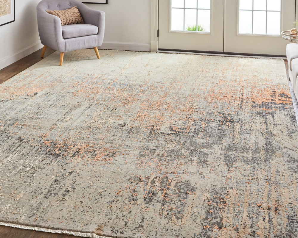 Havila Fine Rugs Copeland S1008 Gray/Multi Area Rug Lifestyle Image Feature