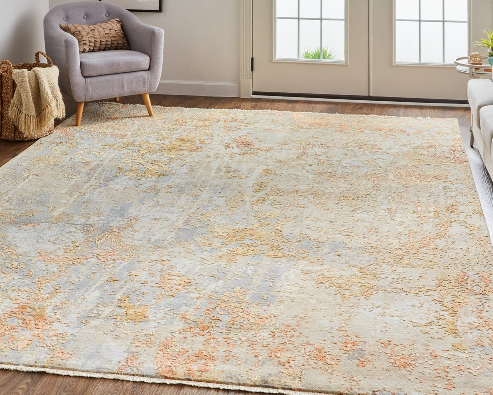 Havila Fine Rugs Copeland S1010 Blue/Multi Area Rug Lifestyle Image Feature